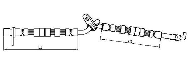 Brake Hose METZGER 4110708