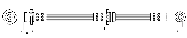 Brake Hose METZGER 4110848