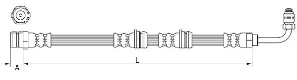 Brake Hose METZGER 4111087