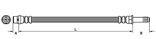Brake Hose METZGER 4111092