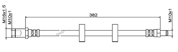 Brake Hose METZGER 4111487
