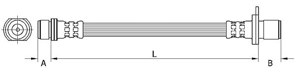 Brake Hose METZGER 4111501