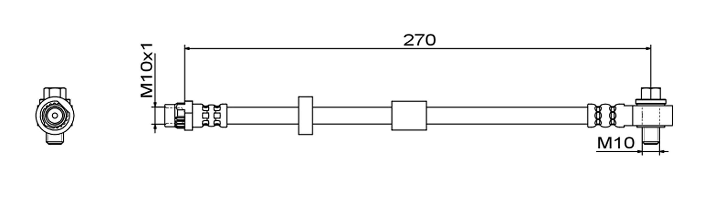 Brake Hose METZGER 4111579