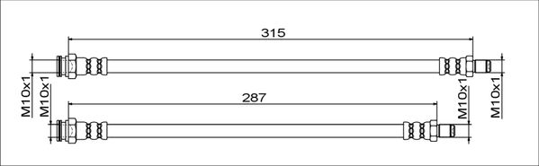 Brake Hose METZGER 4111791