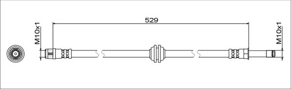 Brake Hose METZGER 4111811