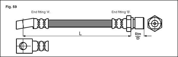 Brake Hose METZGER 4111947