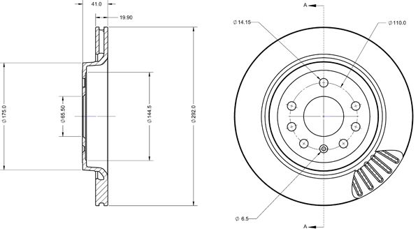 Brake Disc METZGER 6110362