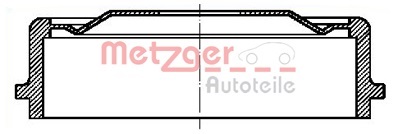 Brake Drum METZGER BT 1066