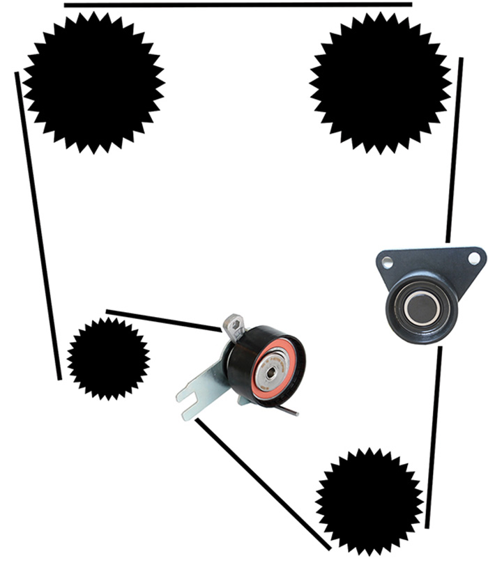 Timing Belt Kit Professional Parts 21430029