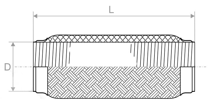 Taipuisa putki, pakoputkisto Professional Parts 25991045