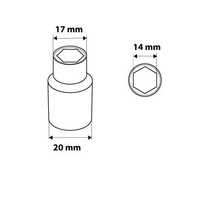 Hex vasos NEO TOOLS 08454