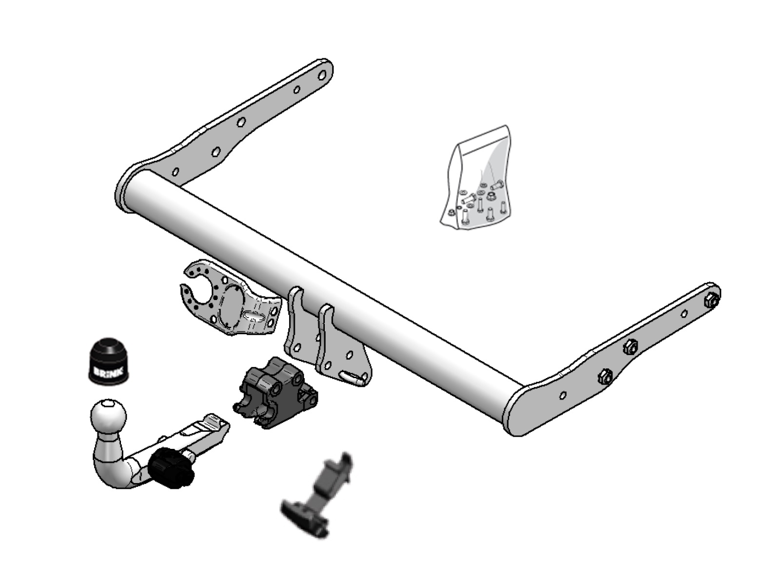 Vetokoukku BRINK 468400 VW Transporter T5,T6