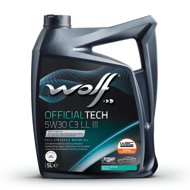 Motorolja WOLF OFFICIALTECH 5W30 C3 LL III 5L