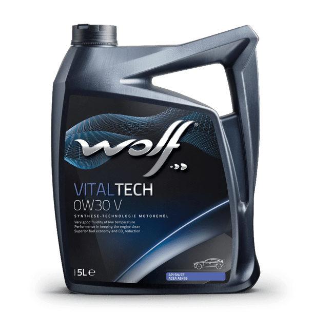 Moottoriöljy WOLF VITALTECH 0W30 V 5L