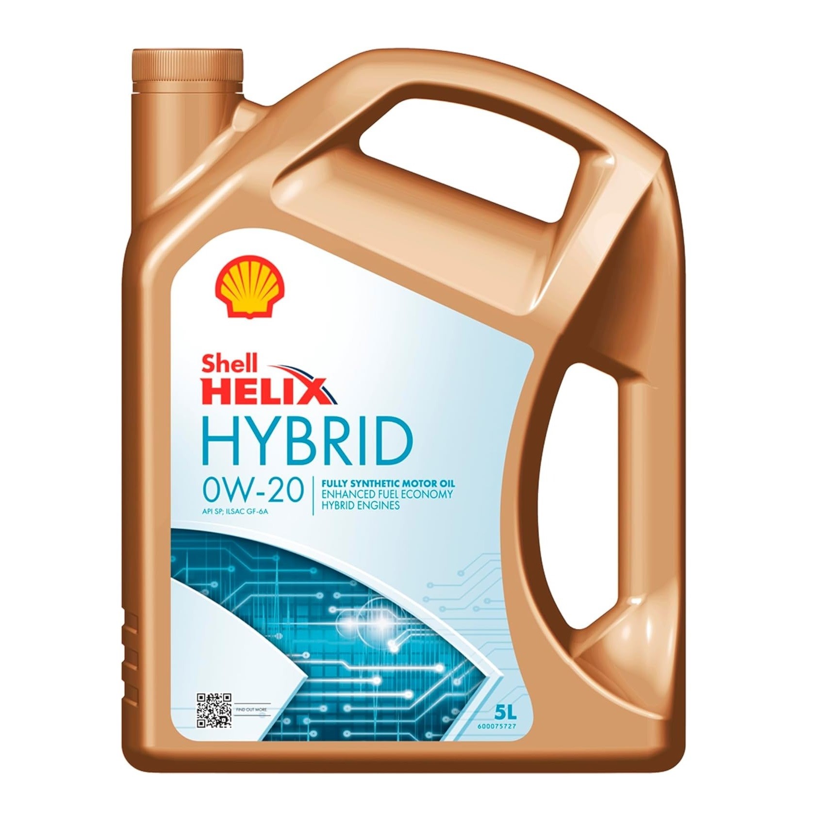 Moottoriöljy SHELL HELIX HYBRID 0W20 5L