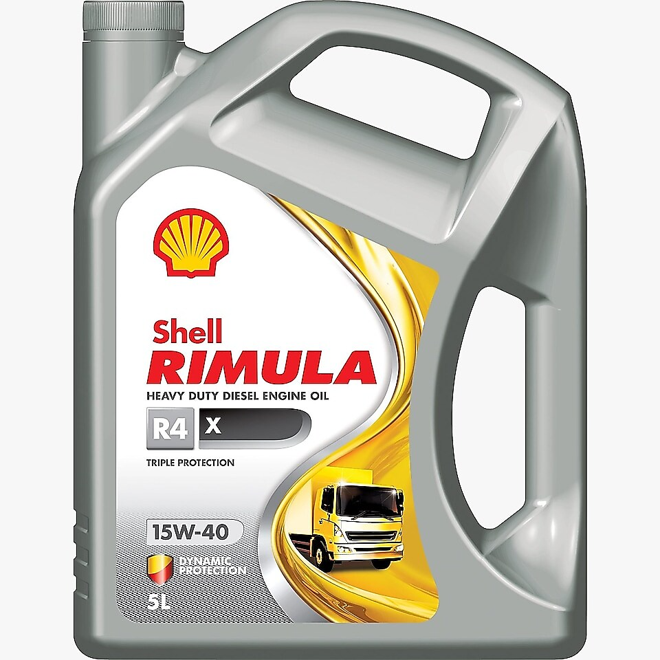 Aceite de motor SHELL RIMULA R4 X 15W-40 5L