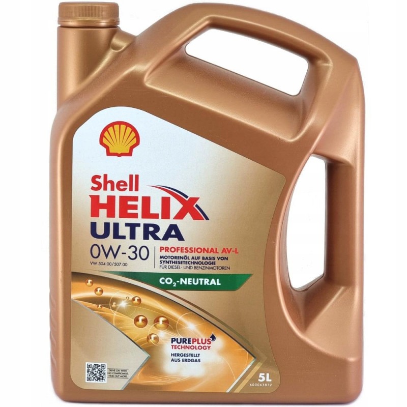 Moottoriöljy SHELL HELIX ULTRA PROFESSIONAL AV-L 0W30 5L