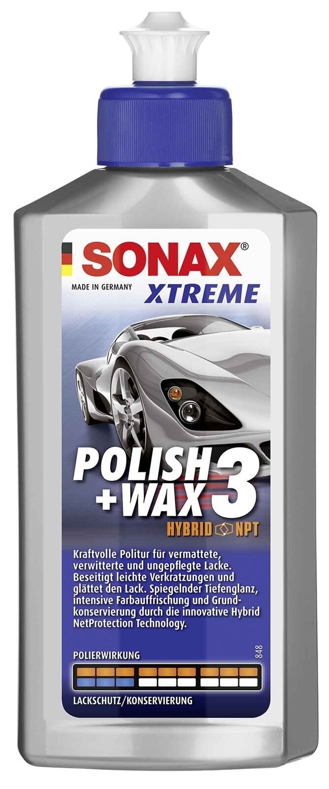 polish SONAX Xtreme Polish + Wax 3 Hybrid NPT 250ml