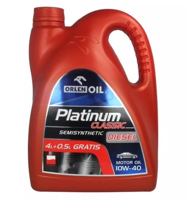 Moottoriöljy ORLEN PLATINUM CLASSIC DIESEL SEMISYNTHETIC 10W-40 4.5L