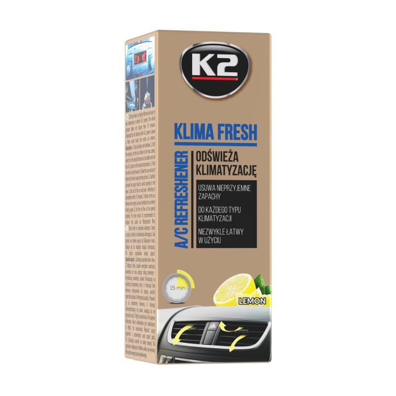 Rengöringsmedel, klimatanläggning K2 Klima Fresh Lemon 150ml