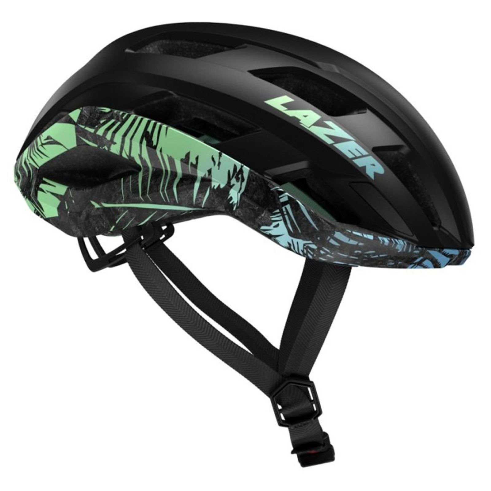 Cykelhjälm LAZER SPORT Strada KinetiCore Matte Tropical Leaves M