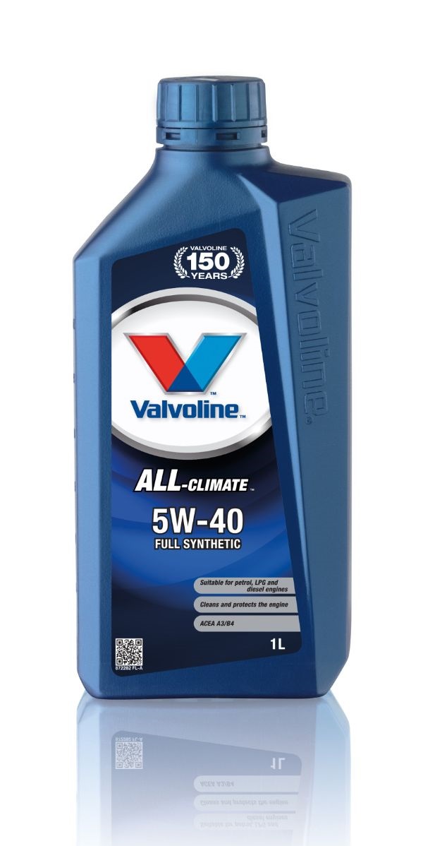 Moottoriöljy VALVOLINE 5W40 ALL-CLIMATE 1L