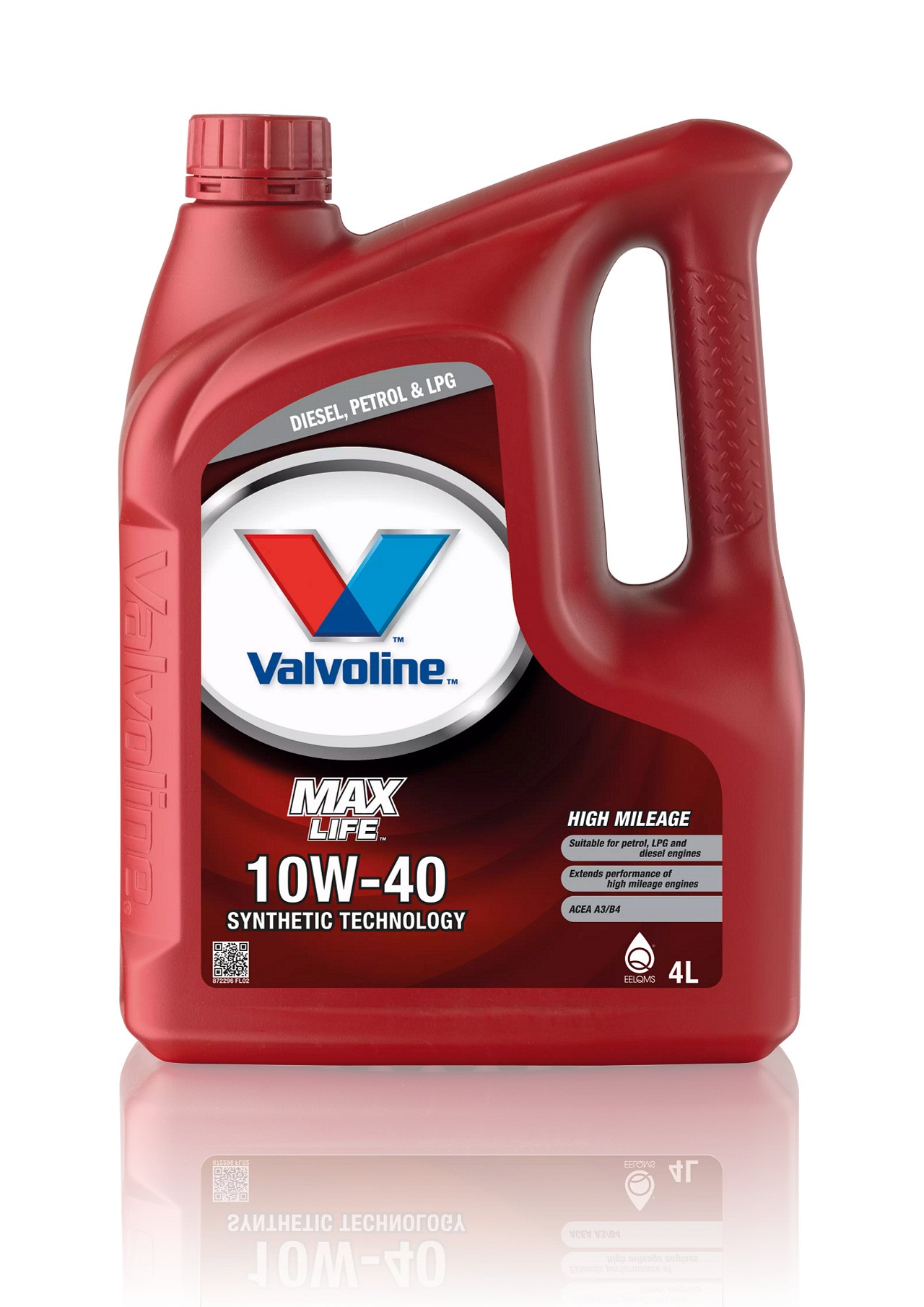 Moottoriöljy VALVOLINE 10W40 MAXLIFE A3 4L