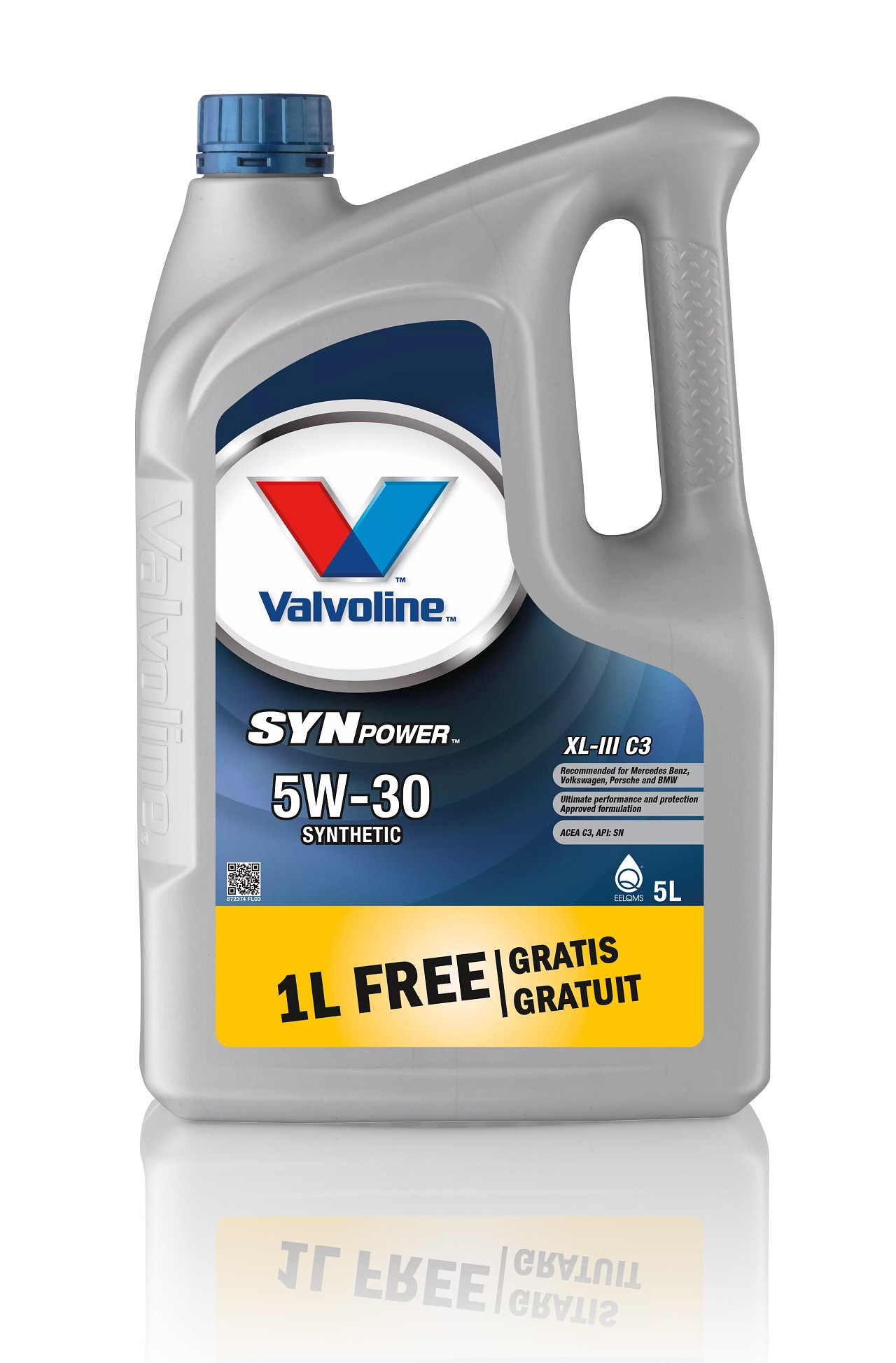 Moottoriöljy VALVOLINE 5W30 SYNPOWER XL-III C3 5L