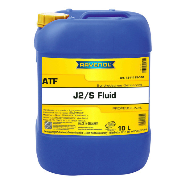 Automatväxellådsolja RAVENOL ATF Type J2/S Fluid 10L