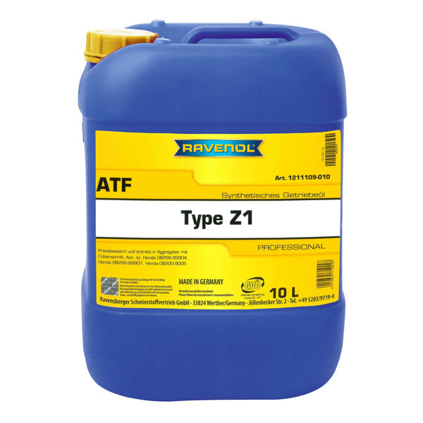 Automatväxellådsolja RAVENOL ATF Type Z1 Fluid 10L