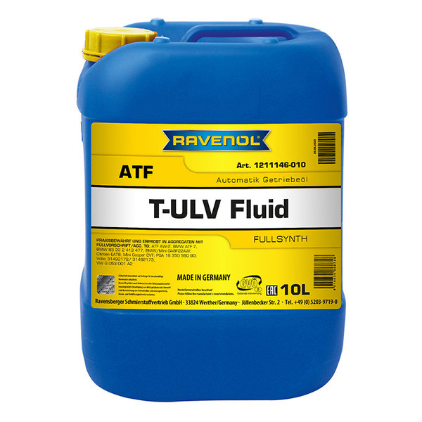 Automatväxellådsolja RAVENOL ATF T-ULV Fluid 10L