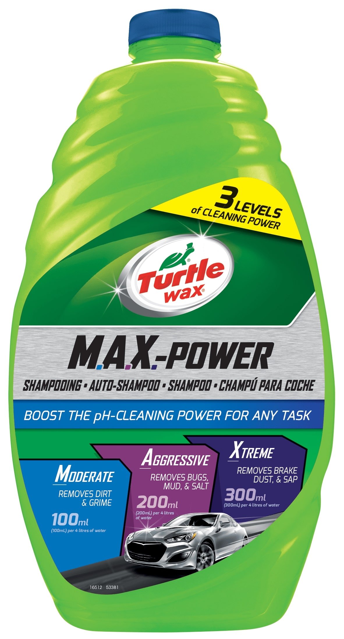 Bilschampo TURTLE WAX Max Power 1.42L