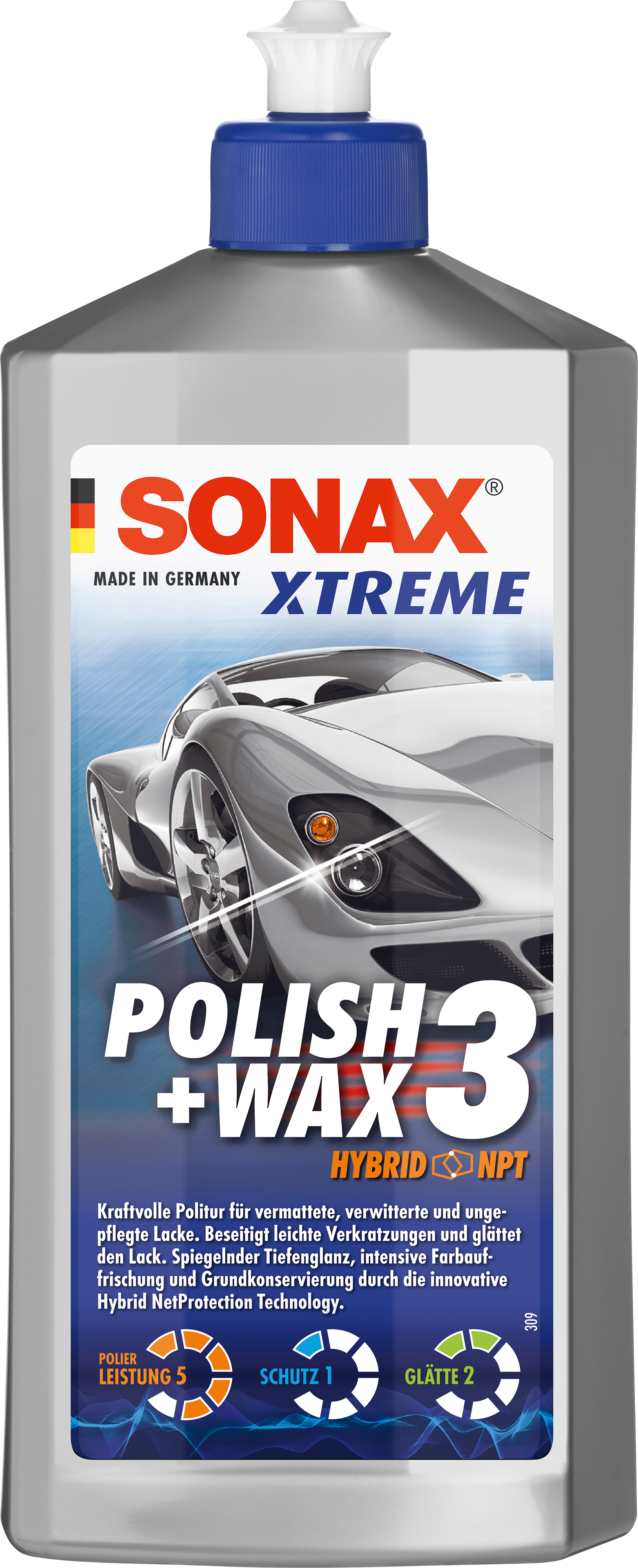 Kiillotus SONAX XTREME Polish + Wax 3 Hybrid NPT  500ml