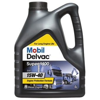 Moottoriöljy MOBIL 15W40 DELVAC SUPER 1400E 4L