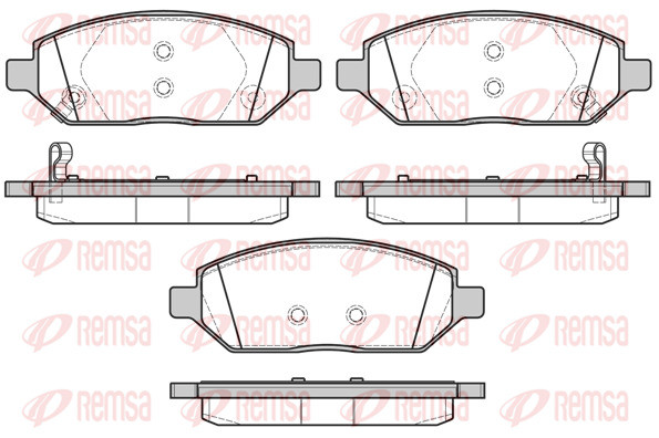 Brake Pad Set, disc brake REMSA 1674.02 - Trodo.com