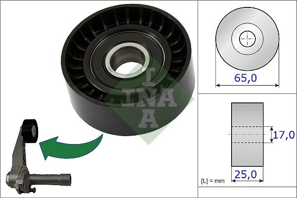 LUK 531085310 Tension Roller for V-Ribbed Belt