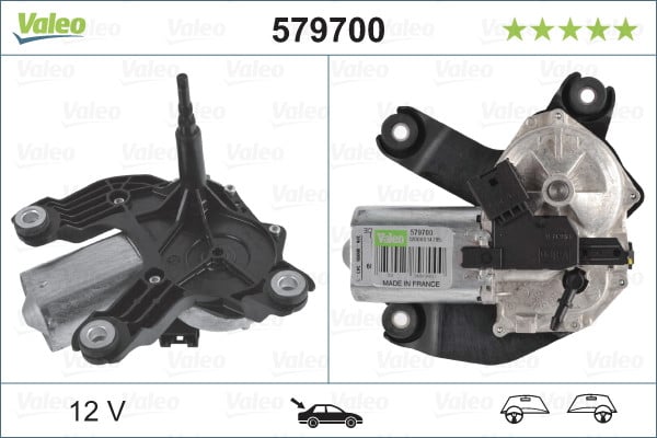 Valeo 579705 New Premium Wiper Motor Rear For Certain Audi Models