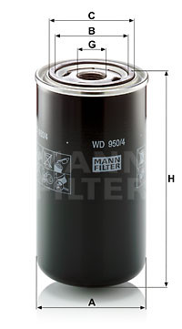 ETALON Original MANN-FILTER Filtre Hydraulique pour Transmission Automatique WD 950/4 