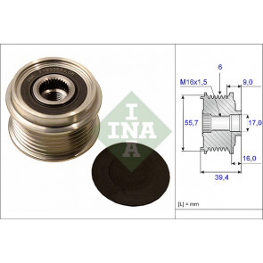 INA Replacement Freewheel Clutch Alternator 535008110 