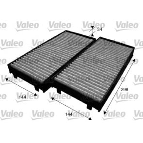 Valeo 715584 Cabin Air Filter COMBINED with Active Carbon