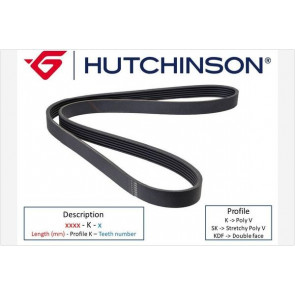 Hutchinson HUTCHINSON Courroie pour Mercedes-Benz Classe B Hyundai Getz 