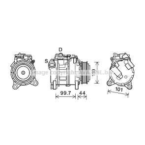 Compressor Air Conditioning Ava Quality Cooling Bwak493 Trodo Com