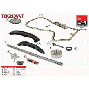 Timing Chain Kit FAI AutoParts TCK210VVT - Trodo.com