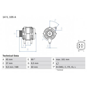 Alternator Bosch 0 986 082 410 Trodo Com