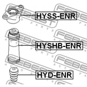 shock absorbers for HYUNDAI KIA FEBEST HYSS-ENR Mounting