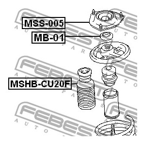 Protective Cap Bellow Shock Absorber Febest Mshb Cuf Trodo Com