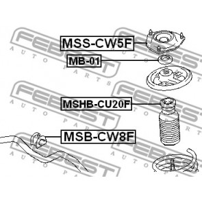 Mounting Shock Absorbers Febest Mss Cw5f Trodo Com