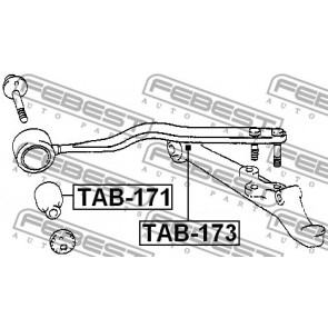 FEBEST TAB-173 Front Lower Arm Bushing 
