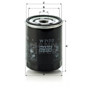 Mann Filter W7172 Filtre à huile