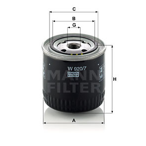 Ölfilter MANN-FILTER W 920/7
